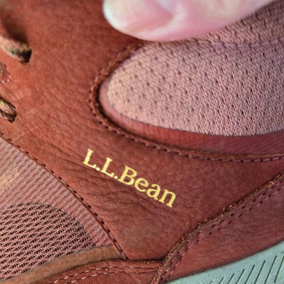 L.L.Bean Access Hiking Boots Adobe Red Waterproof Lace Up Size 9M - Picture 9 of 11